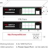 POE SWITCH 9 PORT -08 PORT CẤP NGUỒN CHO CAMERA IP - Hình ảnh 4